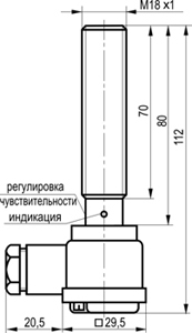 Габариты ODG AT42A5-43N-R5-LZ